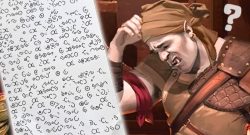 verschlüsselte Nachricht eines Spielleiters in DND