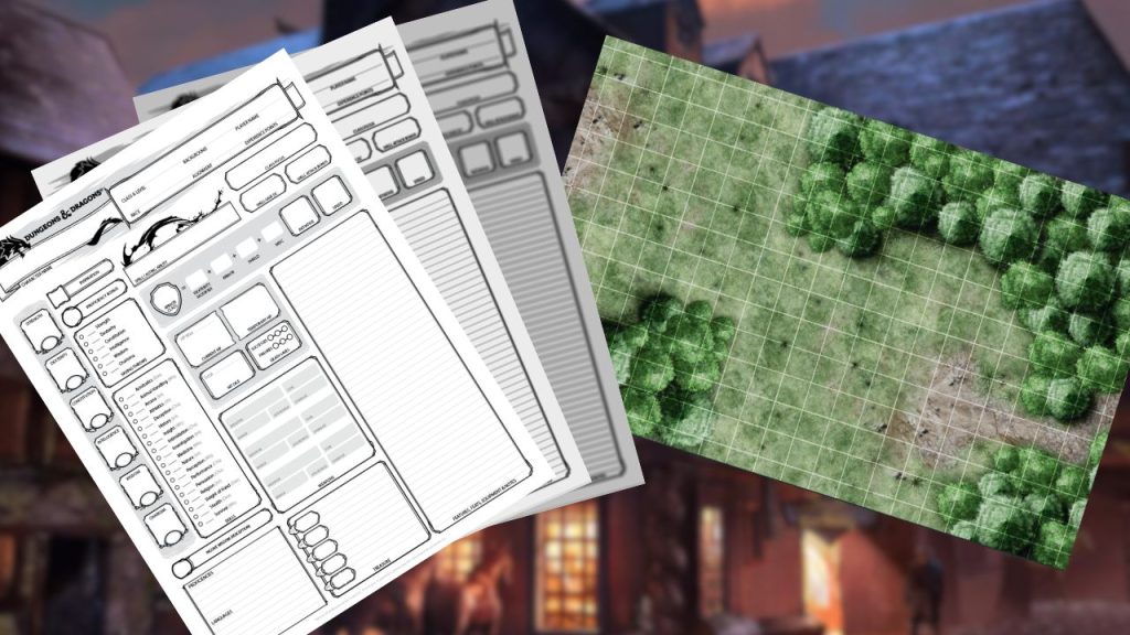 Character Sheets und Maps