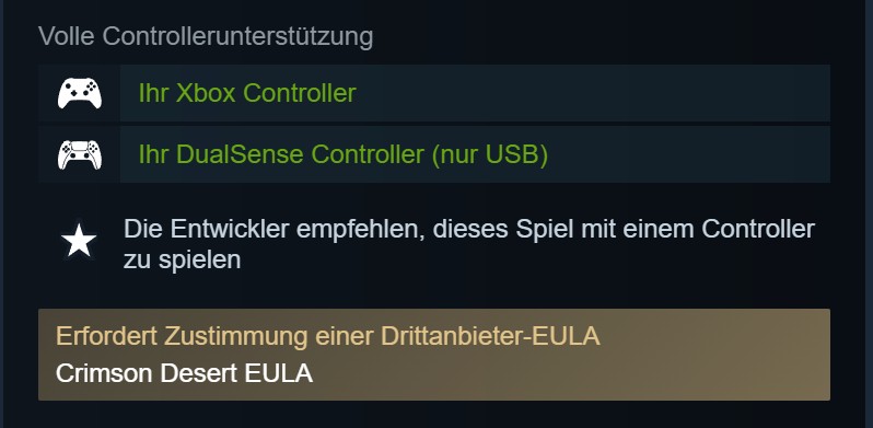 Crimson Desert on Steam: No indication of Denuvo