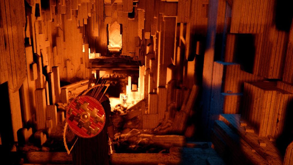 Crimson Desert Karin Quarry Teleporter Piece Golden Wall