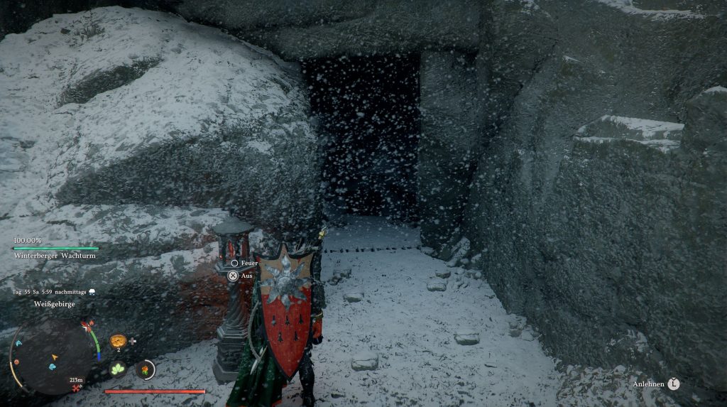 Hidden cave entrance