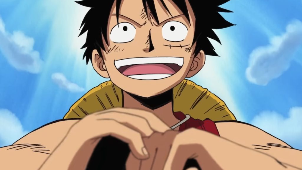 One Piece im Meer versteckt