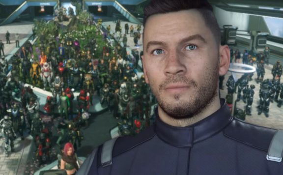 Star Citizen Figur und Fan Meet-up