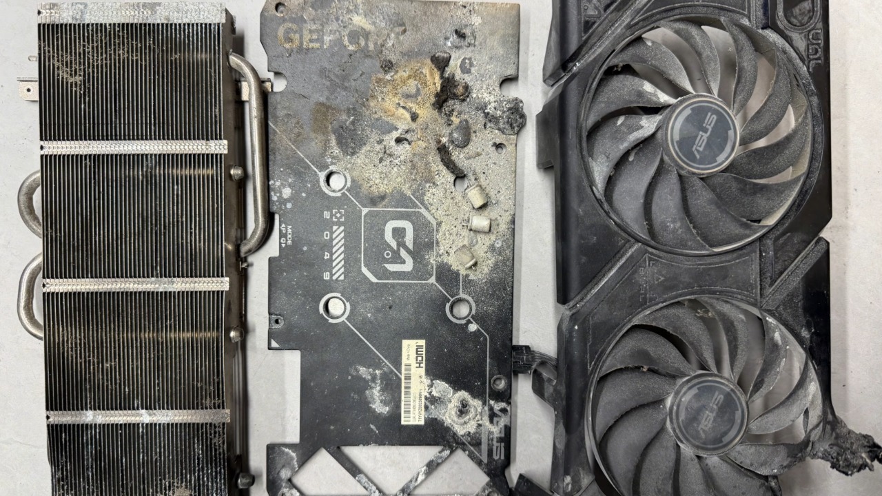 Graphics card survives as the only part of a PC in a house fire, is like new again after a few steps