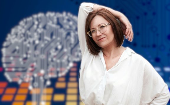 Titelbild KI und Frau