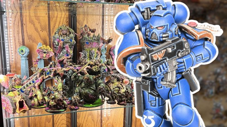 Vitrine und Spacemarine