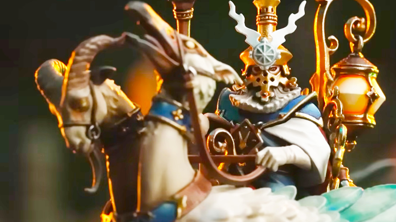 Warhammer age of sigmar rieter auf zweiköäpigem mount mini titel