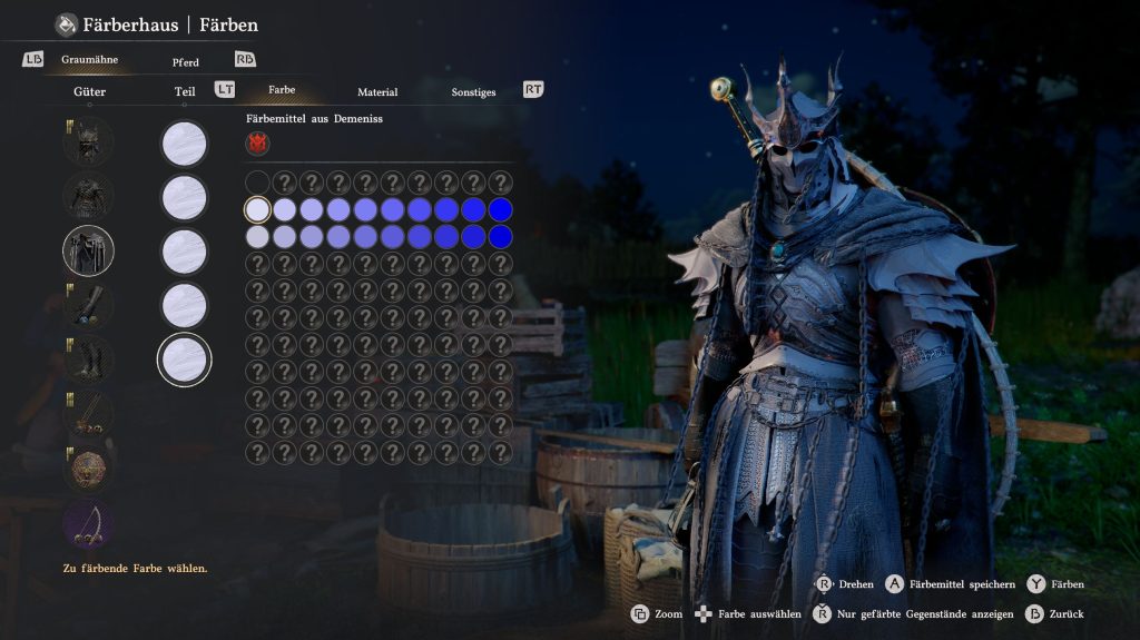 Crimson Desert: Rüstung färben