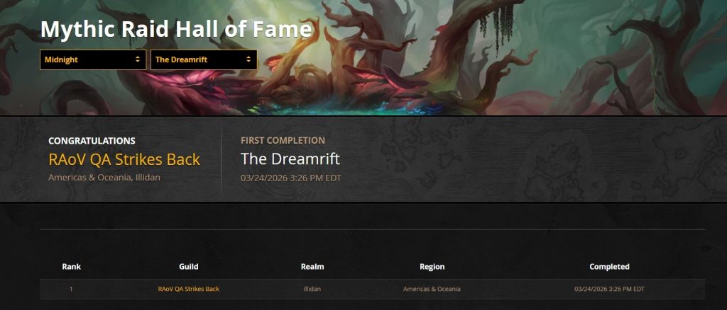 WoW Hall of Fame Chimaerus Exploit