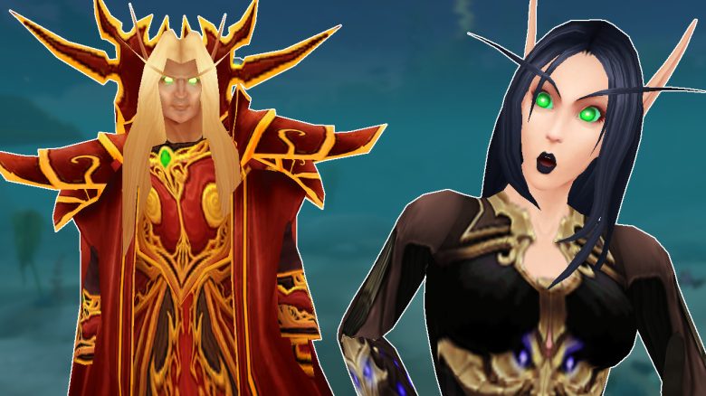 WoW Kaelthas Blood Elf female goth no titel title 1280x720