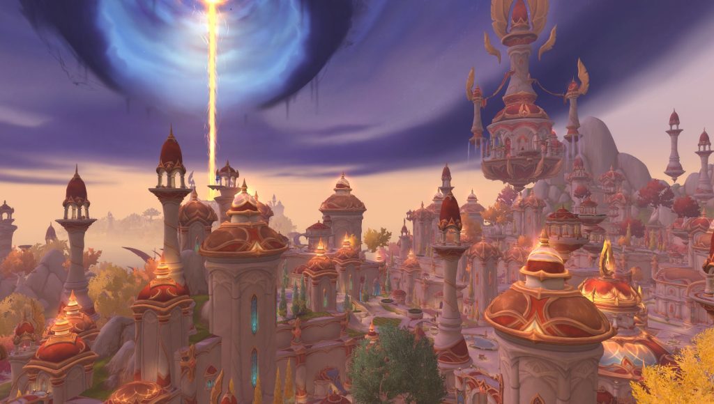 WoW Silvermoon City Sunwell Laser