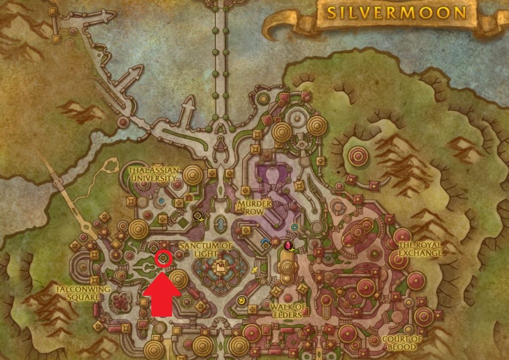 WoW Silvermoon Map Harandar