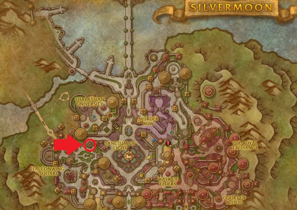 WoW Silvermoon Map Voidstorm