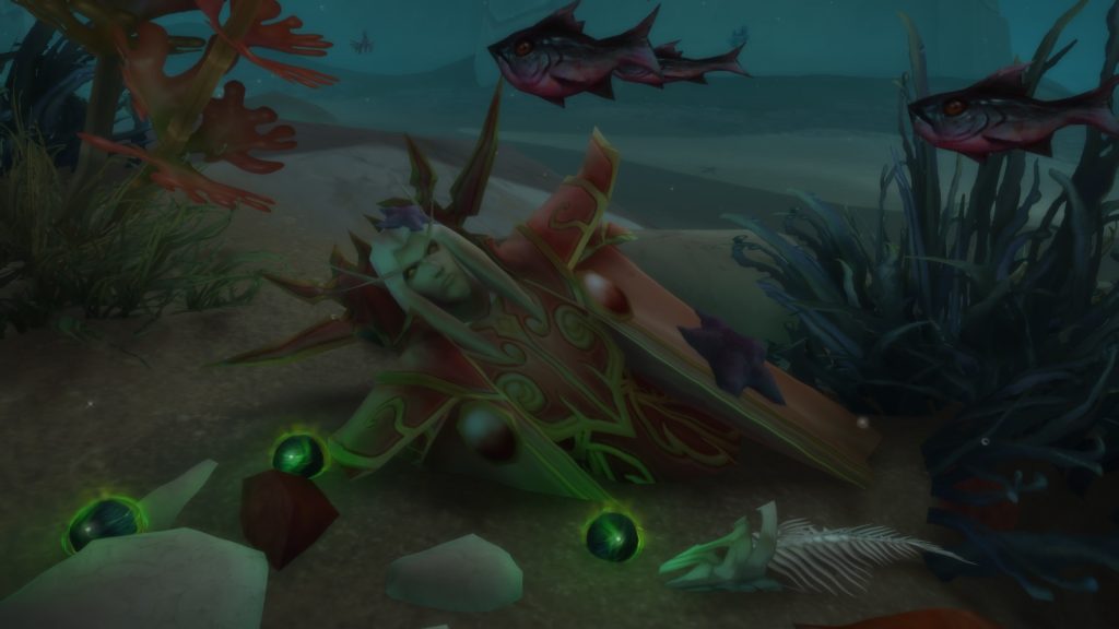 WoW Statue of Kaelthas in ocean