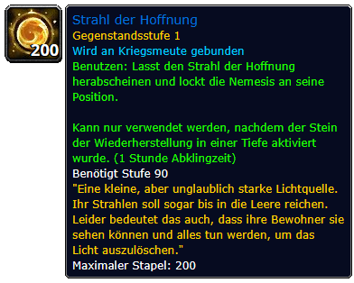 WoW Strahl der Hoffnung