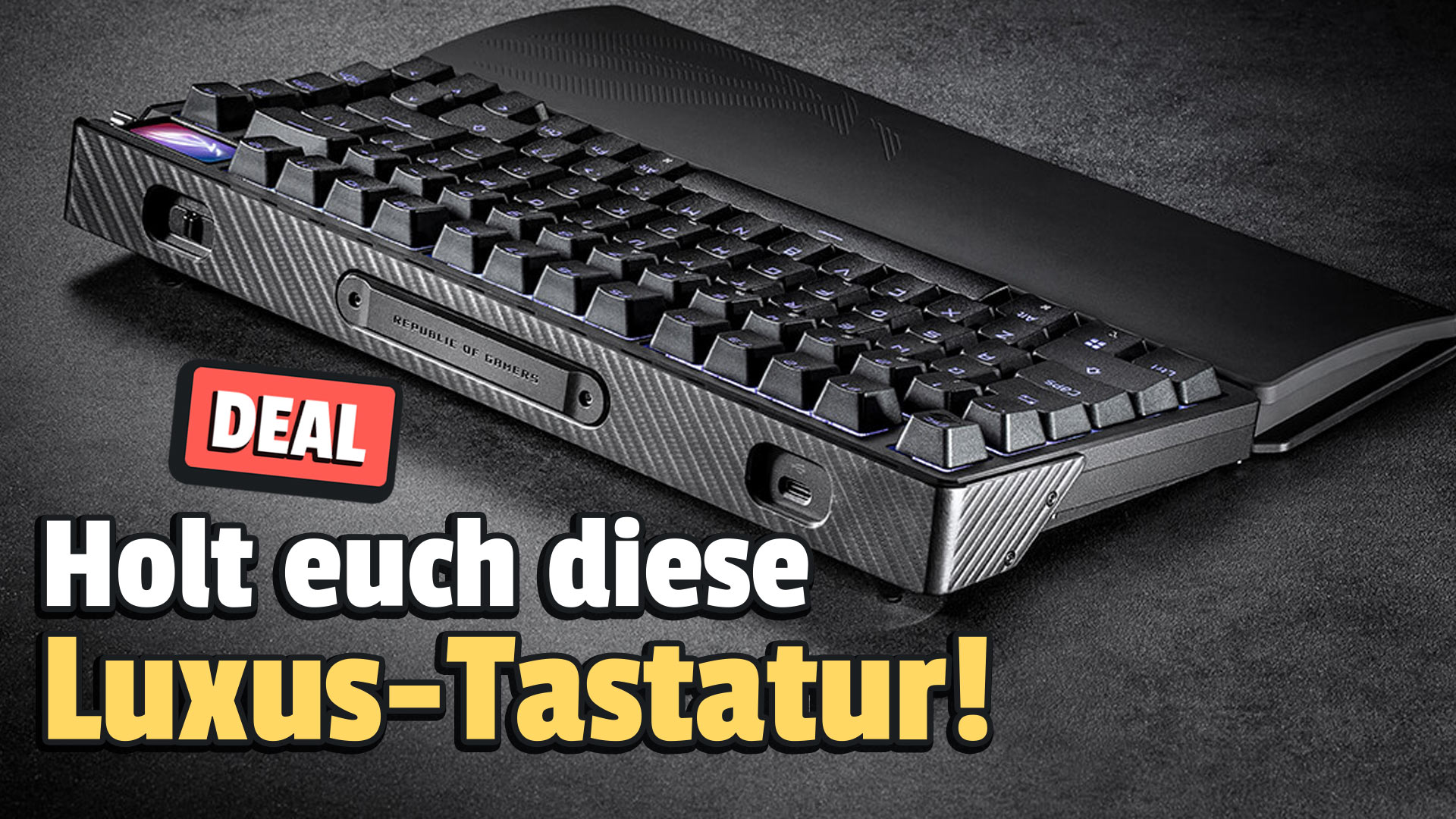 ASUS’ (völlig übertriebene) High-End-Tastatur mit OLED-Display gibt’s gerade fast zum halben Preis im Frühlingsangebot!