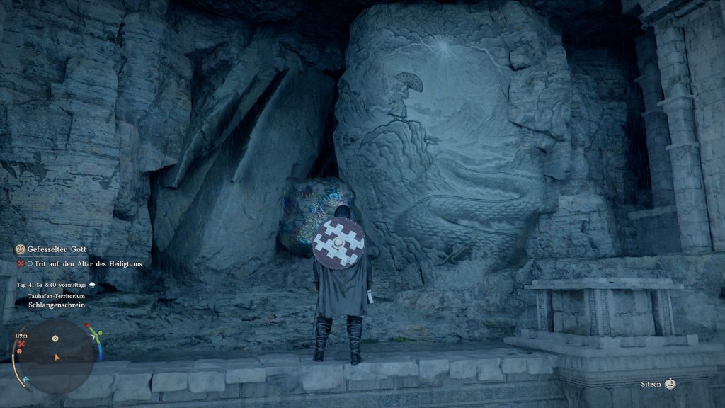 Höhleneingang Aeserion Waffen Crimson Desert