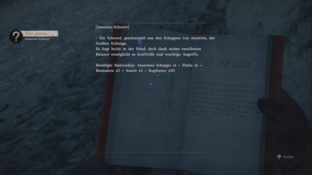 Crimson Desert Aeserion Waffen Rezepte lernen