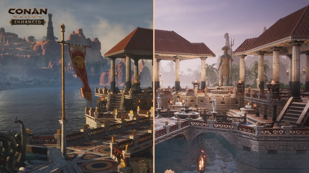 Bild zeigt Vergleich zwischen der Wasser in alter und neuer Engine