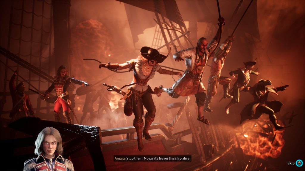 Corsair Cove Screenshot Cinematic Schiff