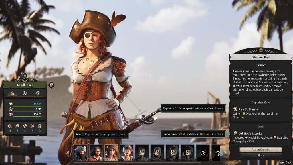 Corsair Cove Screenshot Gameplay Kapitäne Scarlet