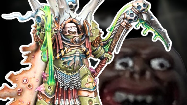 Creepy Miniatur Gesicht