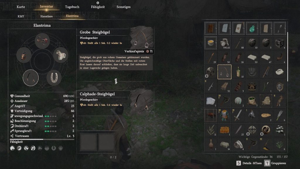 Crimson Desert Pferdeausrüstung anlegen