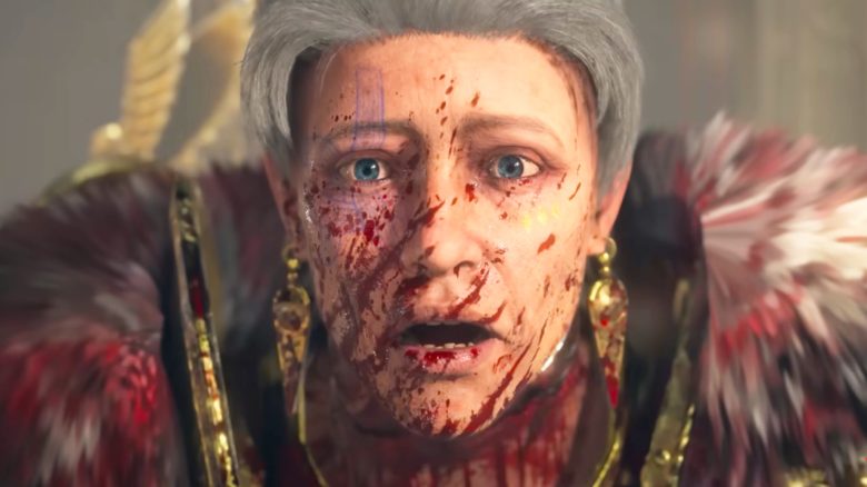 Diablo 4 IGN Cutscene Adreona blutiges Gesicht Titel