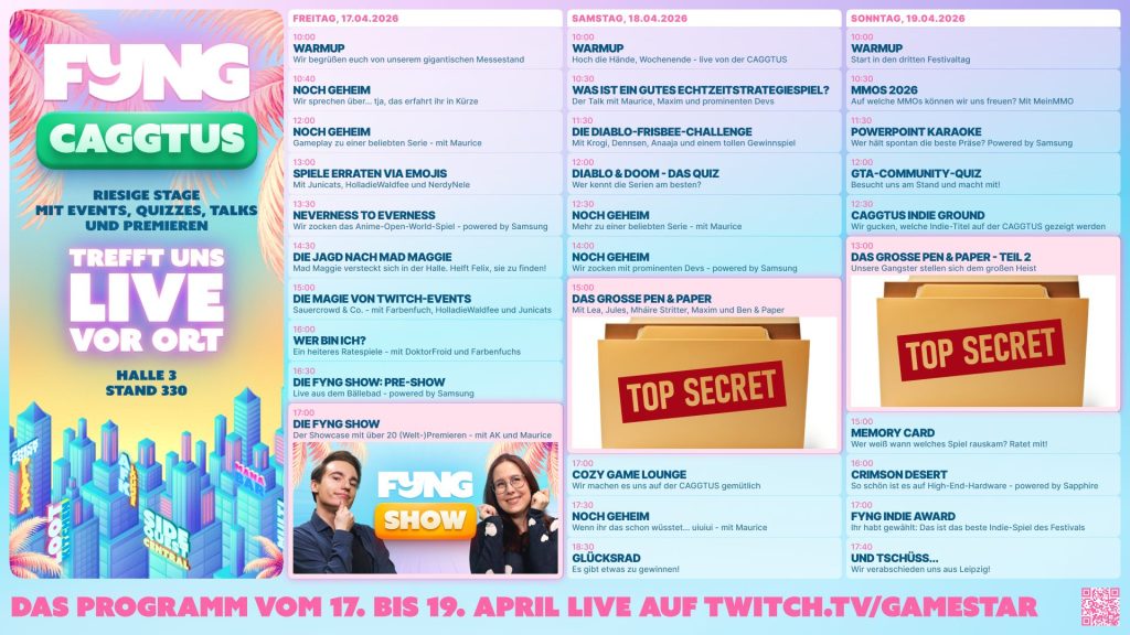 FYNG CAGGTUS 2026 - Programm