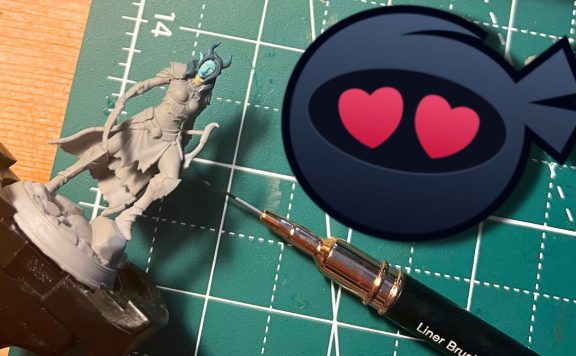 Miniatur Nail-Art-Pinsel