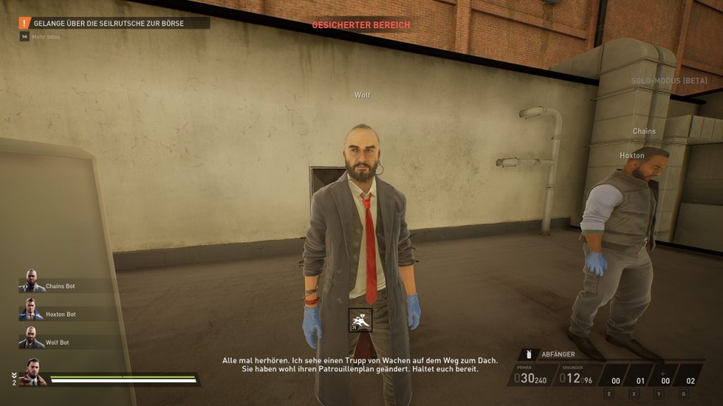 Bild zeigt NPC Wolf der auf den Spieler wartet