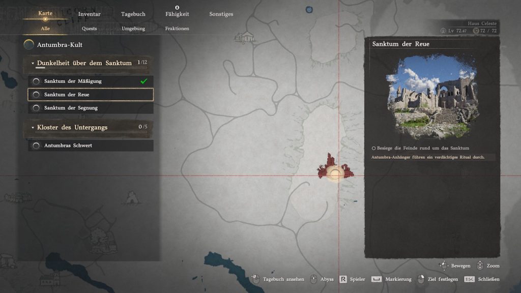 Crimson Desert Sanktum der Reue Location