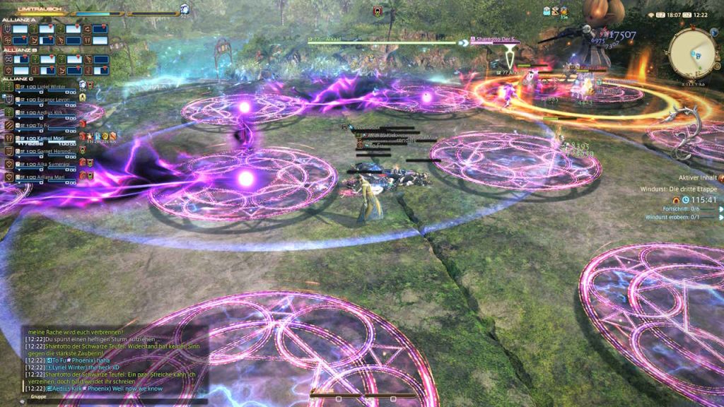 FF14 Winddurst Raid Bosskampf