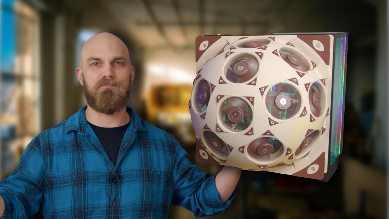 YouTuber verbessert seinen Gaming-PC mit einer Lüfter-Kugel für 450 Euro, und das Monstrum funktioniert wirklich