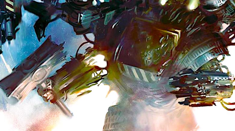 Warhammer 40,000 shows a demon Primarch officially for the first time, who is as big as a house, made almost entirely of metal