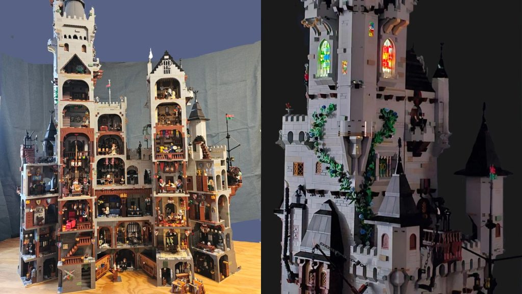 Weitere Aufnahmen der Lego-Burg