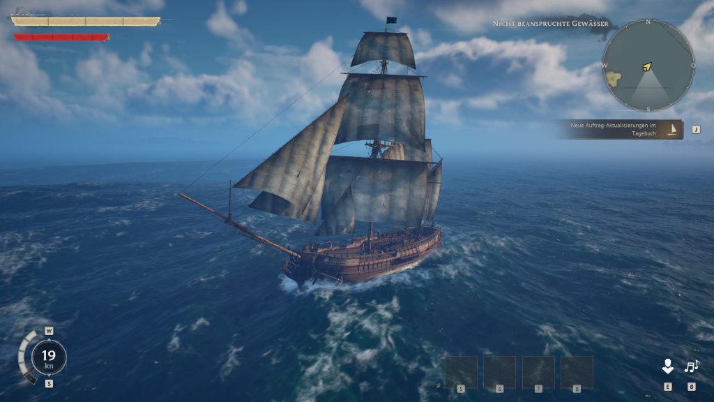 Windrose Gameplay Screenshot Ketsch auf See