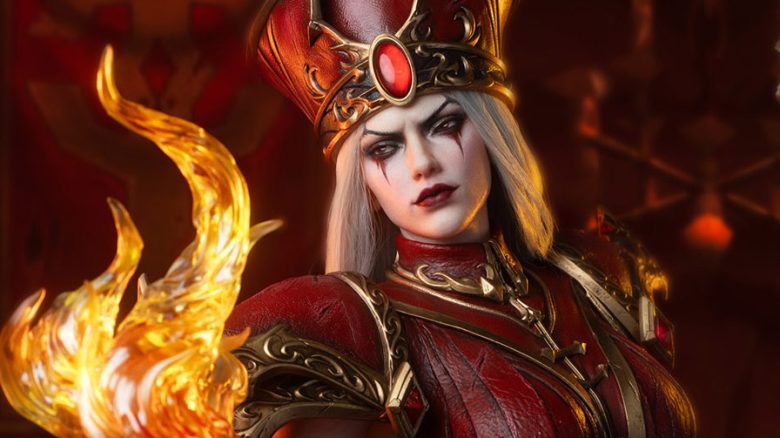 WoW Sally Whitemane Hot Statue titel title small