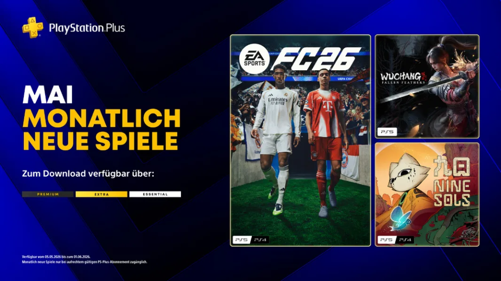 PS Plus Essential Spiele Mai 2026
