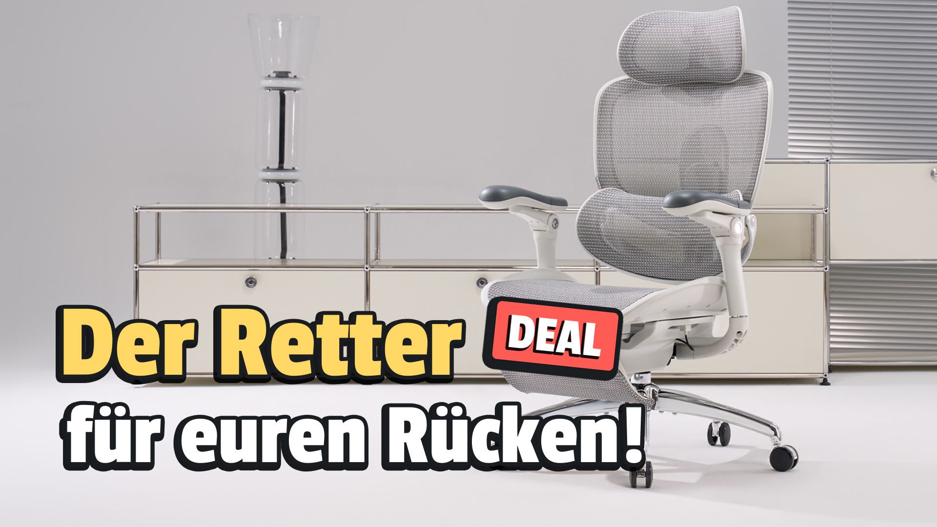 Dieser neue ergonomische Stuhl hat ein Feature, das der Innovator für euren Rücken ist!