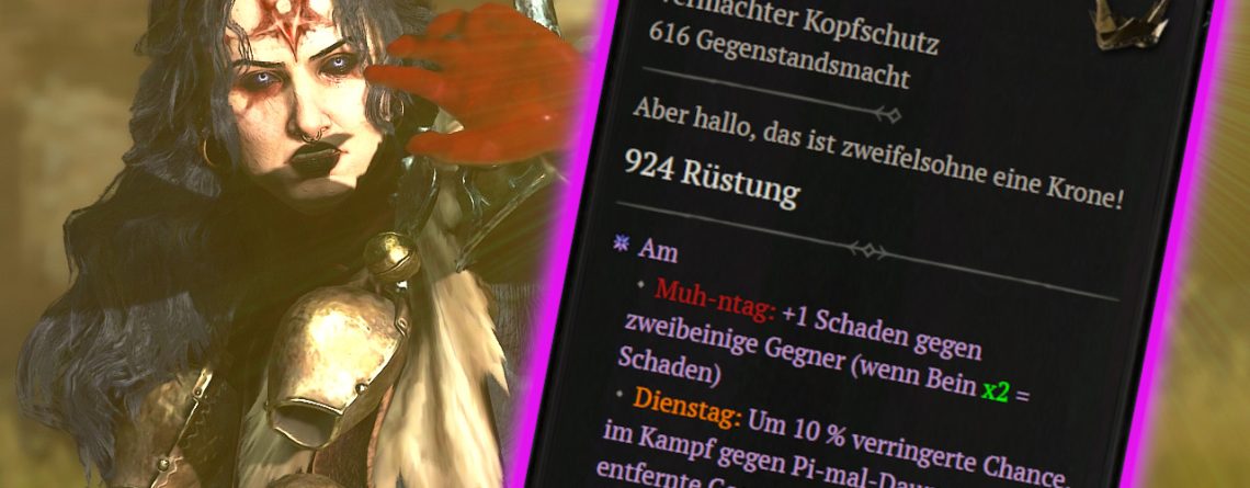 Diablo 4 Krone des Kuhkönigs Kuh Level gefunden Titel