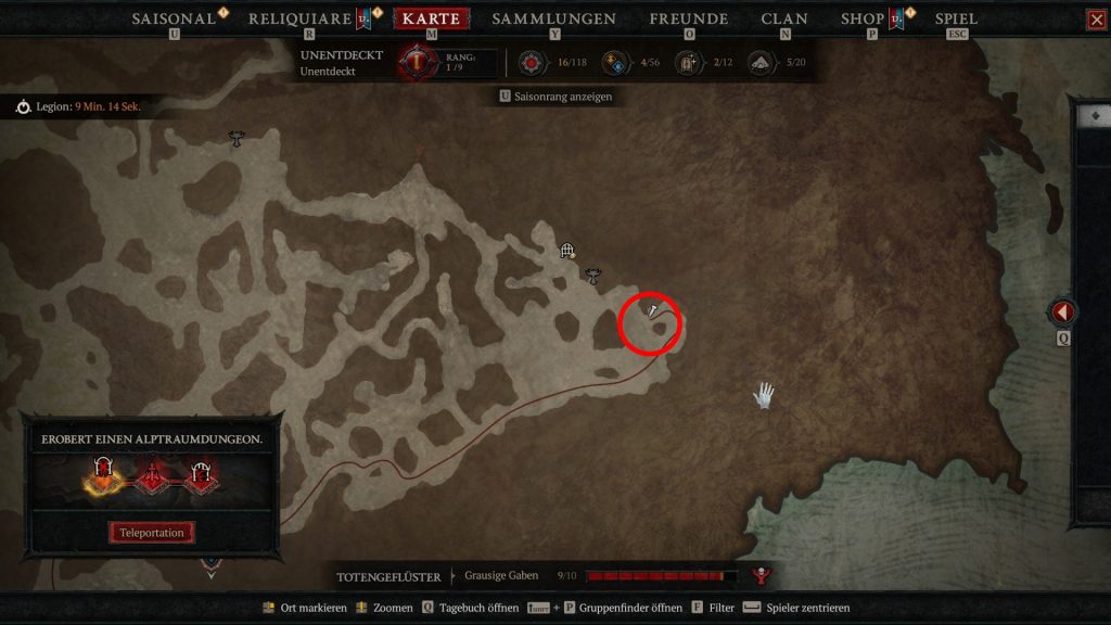 Diablo 4 Kuhlevel Scosglen Kuhschädel Map Screenshot