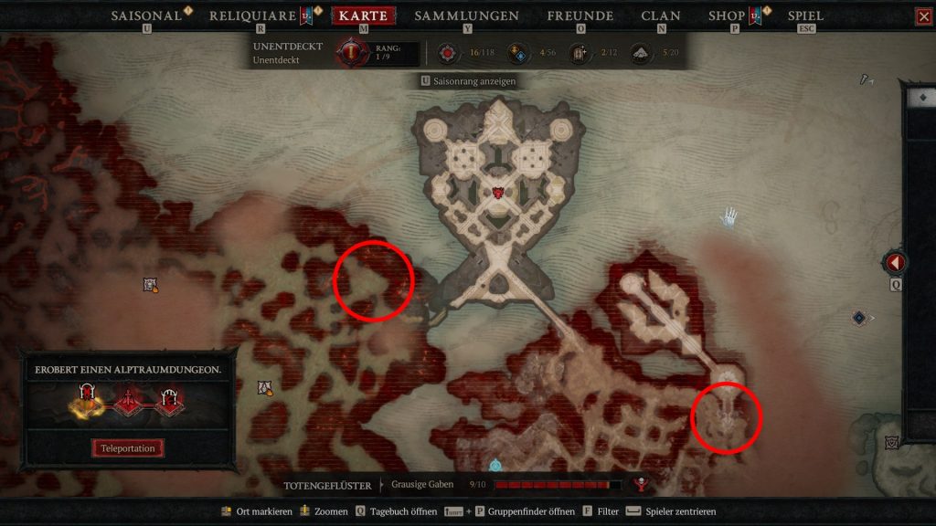 Diablo 4 Kuhlevel finden Skovos Balisten Map Screenshot