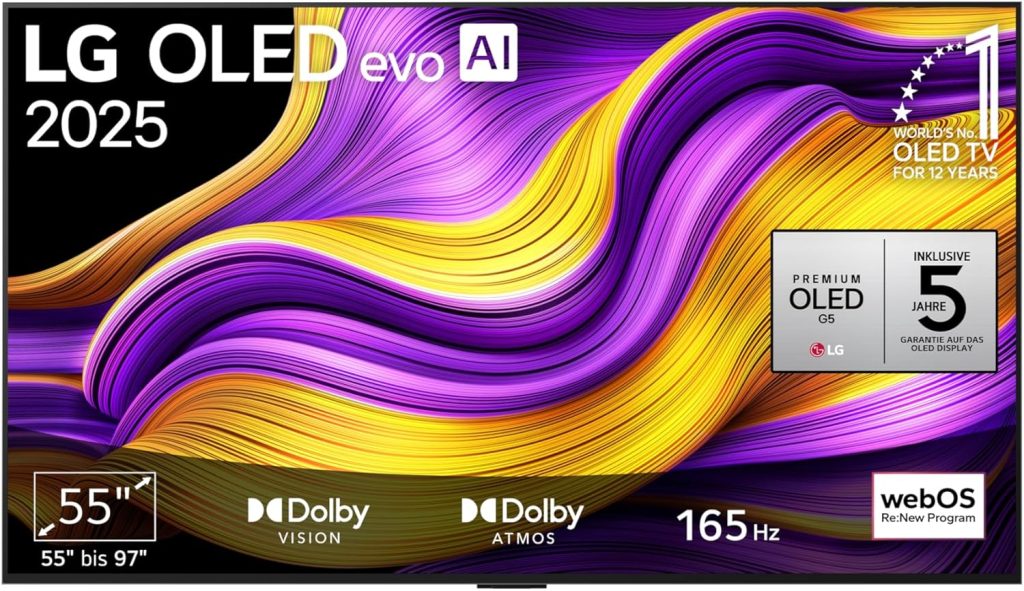 4K-TV LG OLED55G57LW für nur 1.049 Euro (Tiefstpreis) statt 1.149 Euro