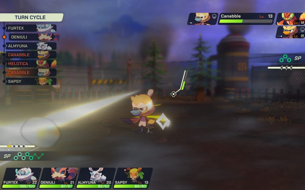 A glowing Animon.