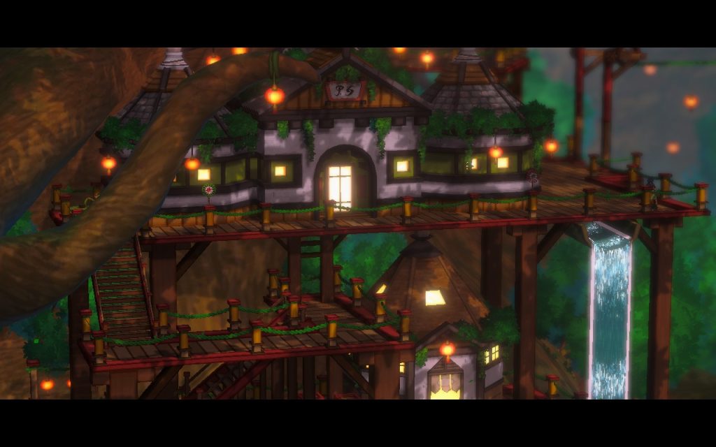 A city built into a giant tree.