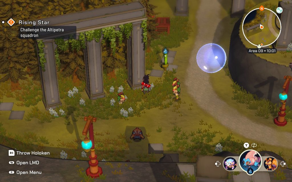 A water bubble that allows us to solve a puzzle in the overworld.