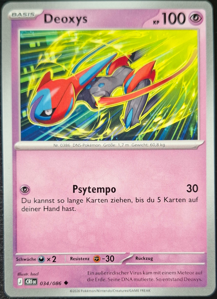 Pokemon Sammelkartenspiel Wachsendes Chaos Deoxys