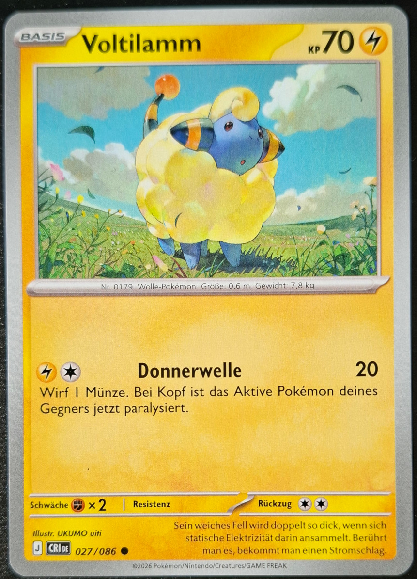 Pokemon Sammelkartenspiel Wachsendes Chaos Voltilamm