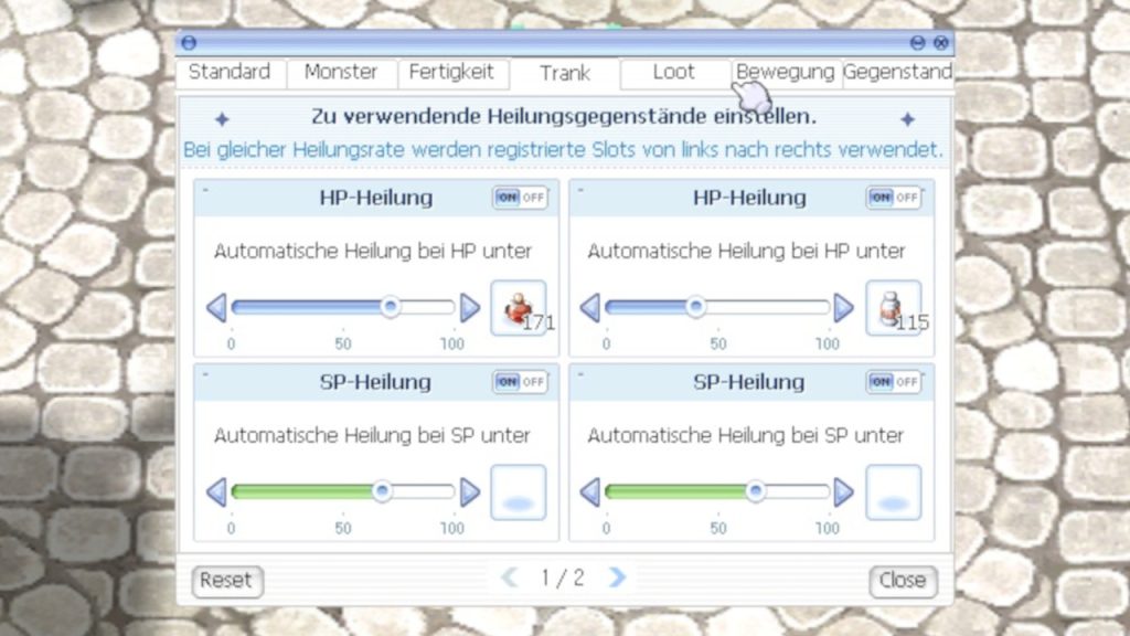 Raganrok Online Auto Jagd Fenster 3